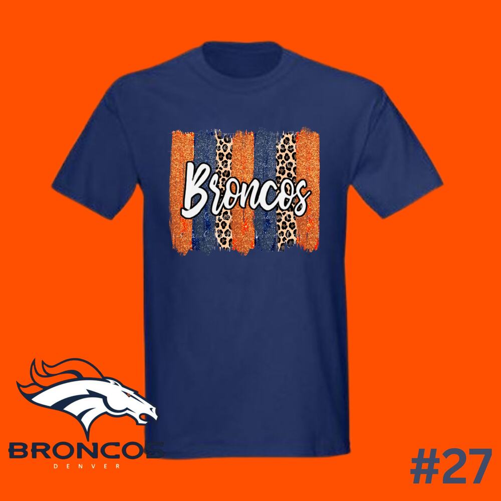 Denver Broncos Team Themed Full Color Screen Prints x4